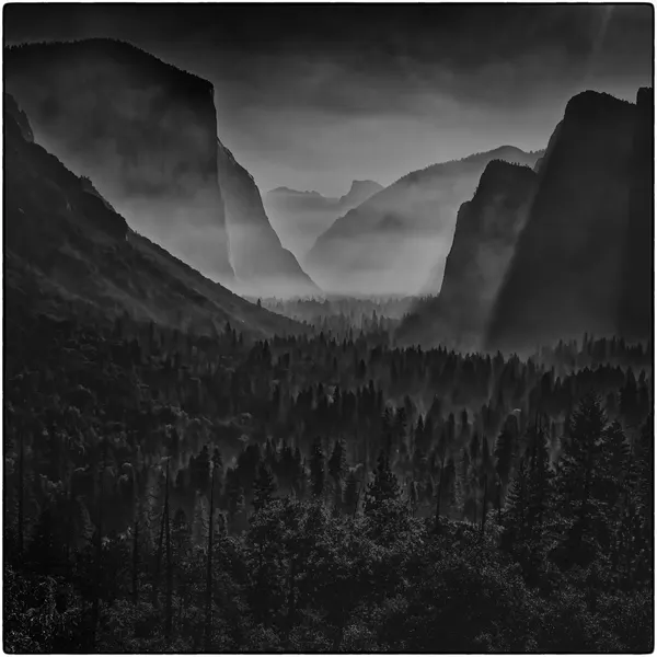 Misty Yosemite Valley by Ning Lin