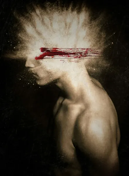 Exploding Mind Portrait by Ingrida Urbonavičienė