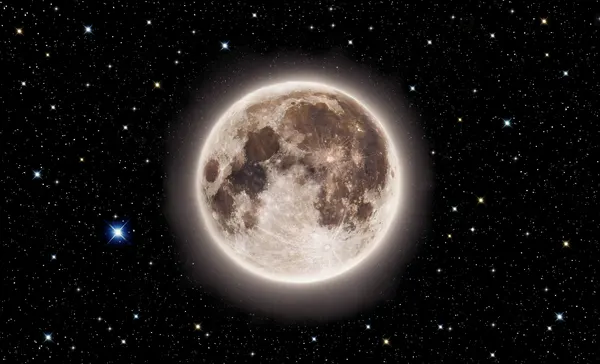 Celestial Full Moon by Mainak Chakraborty