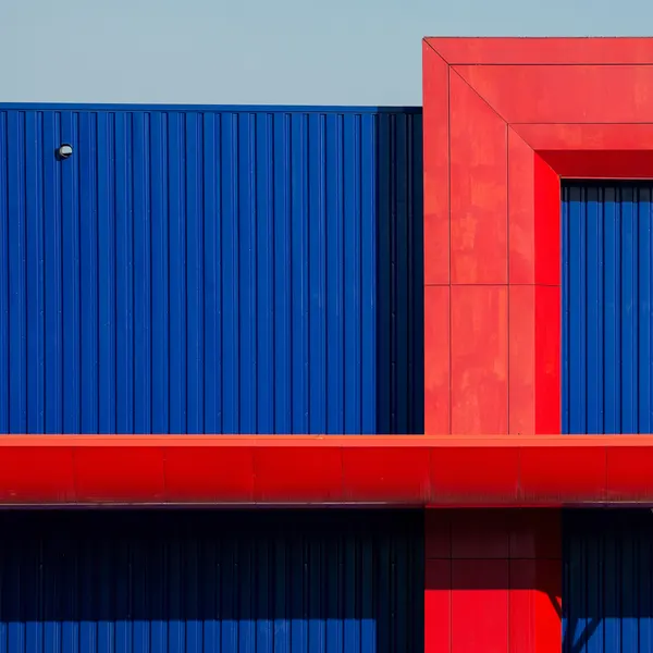 Blue Red Geometry by Karol Važan