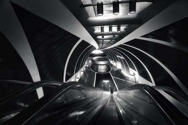 Futuristic Metro Tunnel by Dani Otero Sobrino