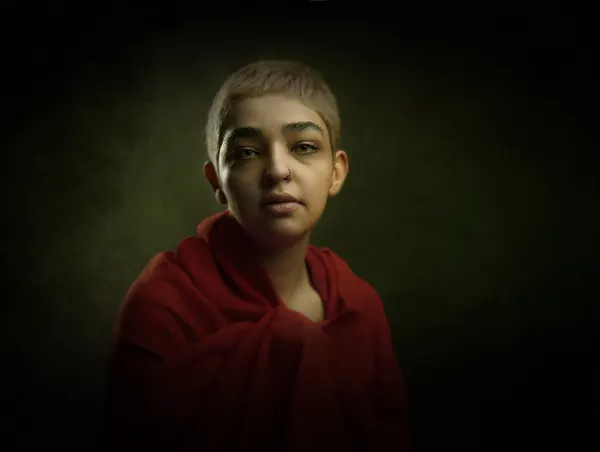 Red Robe Gaze by Moein Hasheminasab