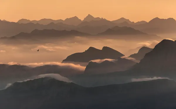 Misty Mountain Sunrise by Lazar Ioan Ovidiu