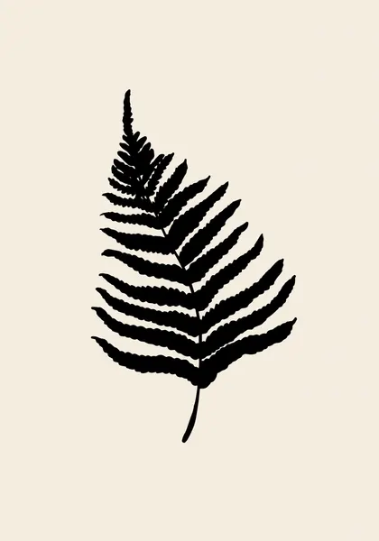 Minimal Fern Silhouette by Pictufy Studio
