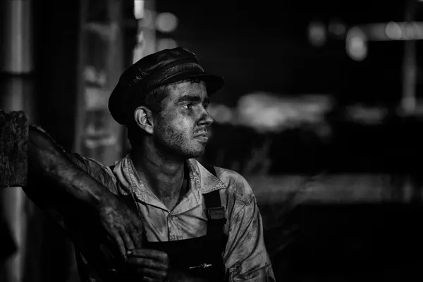 Pensive Miner by Jani Novak