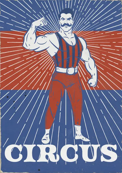 Vintage Circus Strongman by Nicholas