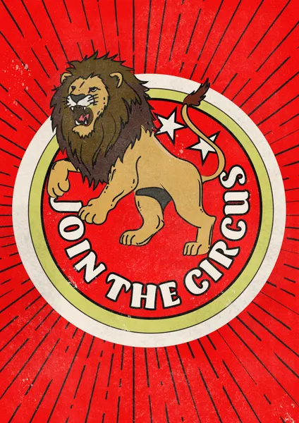 Vintage Circus Lion by Nicholas