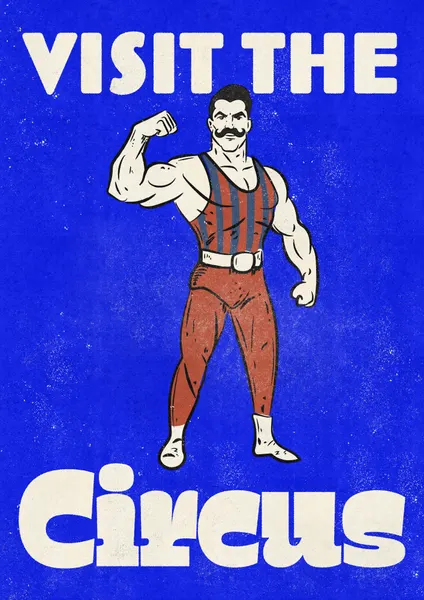 Vintage Circus Strongman by Nicholas