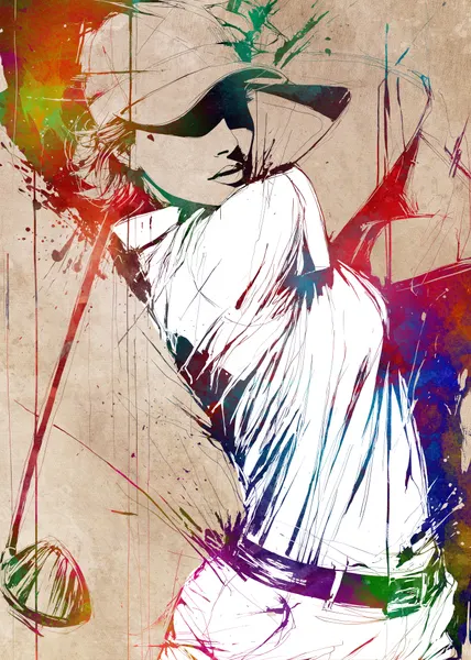Vibrant Golf Action by Justyna Jaszke