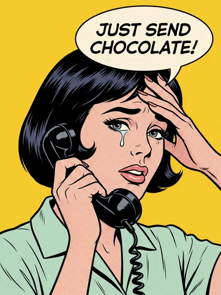 Send Chocolate Pop Art by Andreas Magnusson
