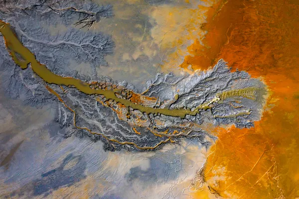 Vivid River Delta by Eros Erika