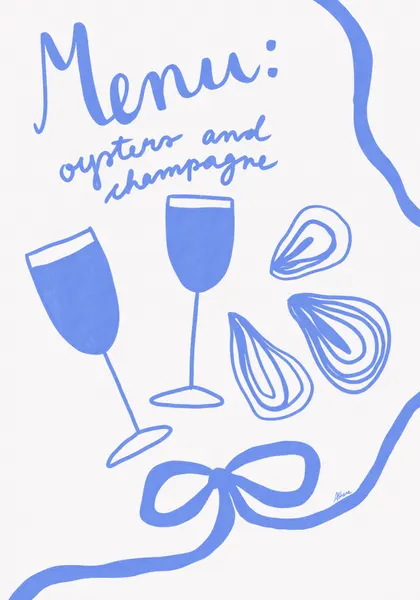 Oysters and Champagne by Athene Fritsch