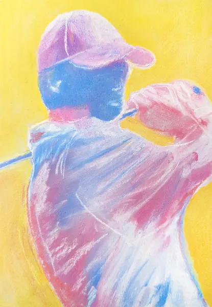 Vibrant Golf Swing by Justyna Jaszke