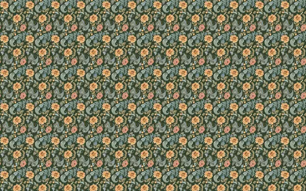 Dark Vintage Floral Pattern by Annick