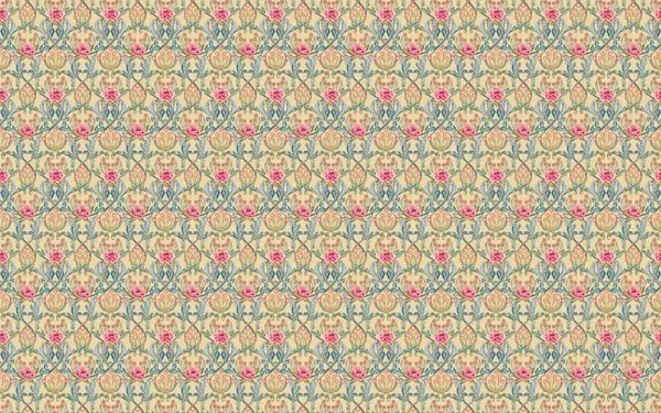 Vintage Pink Rose Pattern by Annick