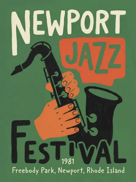 Newport Jazz Festival Saxophone by Andreas Magnusson