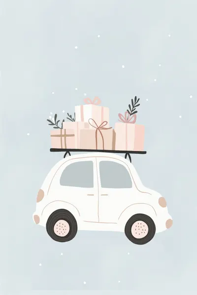 Winter Gift Delivery by Mathieu