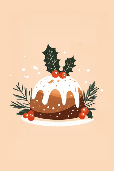 Festive Christmas Pudding by Mathieu