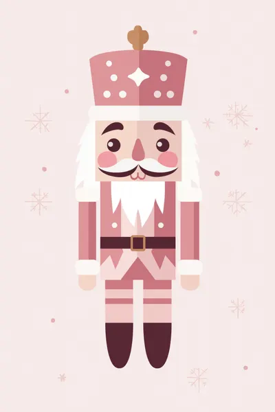 Festive Pink Nutcracker by Mathieu