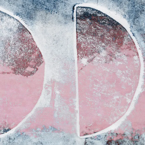 Muted Pink Blue Arcs by Dina Dankers