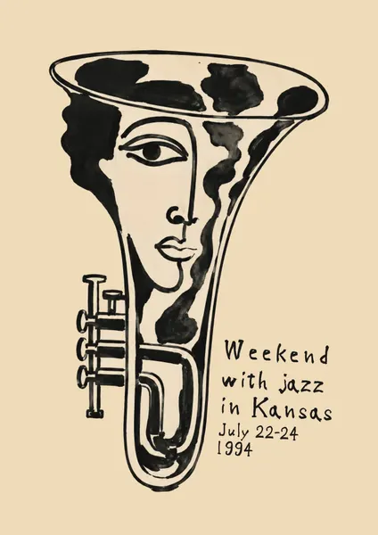 Surreal Jazz Portrait by Patryk Krygowski