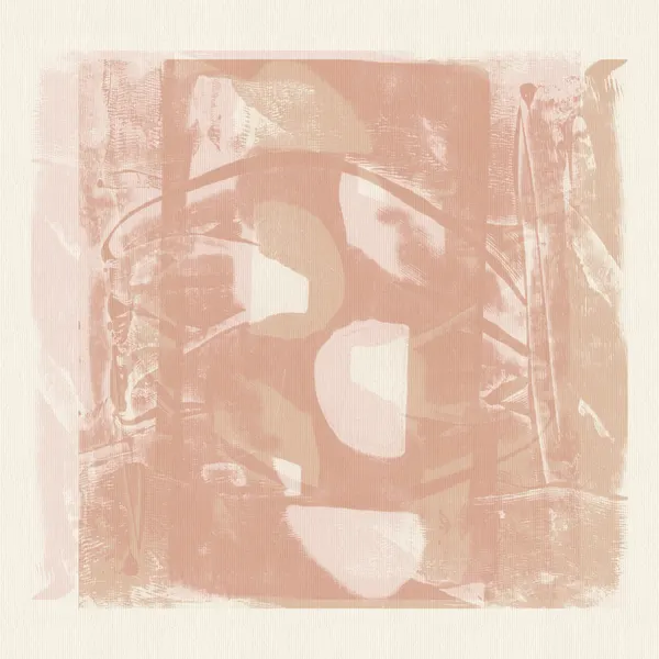 Blush Peach Abstract Shapes by Dina Dankers