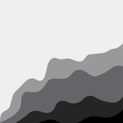 Wavy Grayscale Layers, wall art by Wendy Grace Agustin
