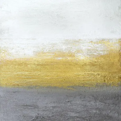 Golden Grey Horizon, wall art by Alyson Storms
