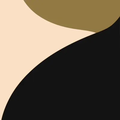 Flowing Neutral Abstract Shapes, wall art by Little Dean