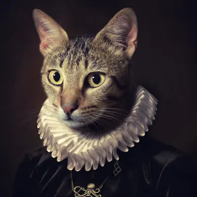 Regal Cat Portrait, wall art by Paulo Dias