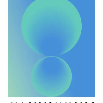 Capricorn Zodiac Spheres, wall art by Valeria Castillo