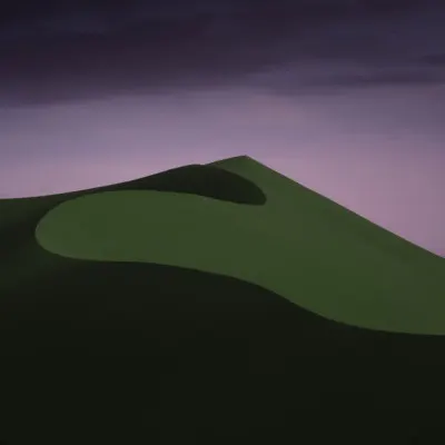 Green Dunes Twilight, wall art by Xiaopeng Guan