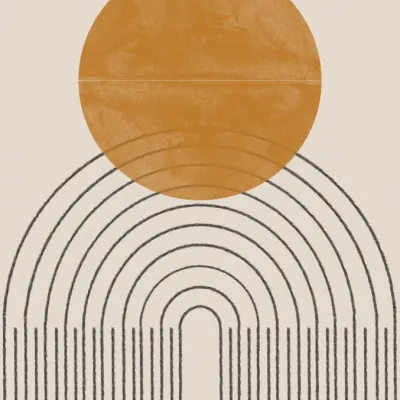 Arc and Sunburst, wall art by THE MIUUS STUDIO