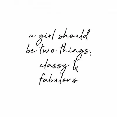 Classy Fabulous Quote, wall art by Orara Studio
