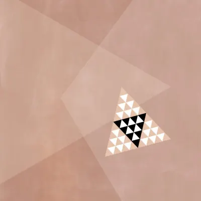 Layered Geometric Triangles, wall art by Elena Ristova