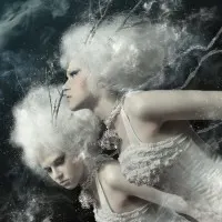 Winter Fantasy Queens, wall art by Kiyo Murakami