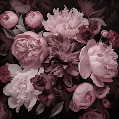 Floral Romance Pastel Pink, wall art by Andrea Haase