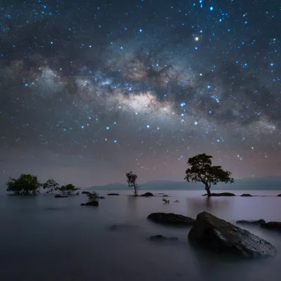 Milky Way Night Seascape, wall art by Vikas Chander