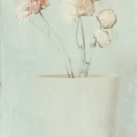 Soft Faded Flowers, wall art by Delphine Devos