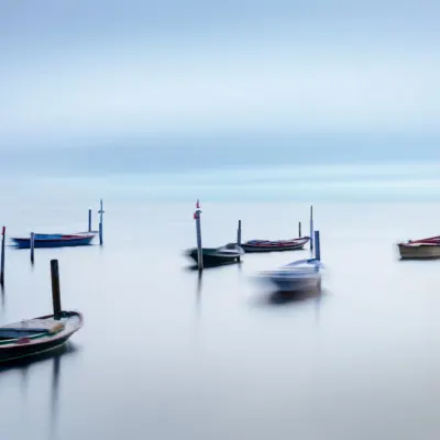Calm Water Boats, wall art by George Digalakis