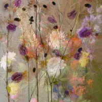 Dreamy Floral Garden, wall art by Saskia Dingemans