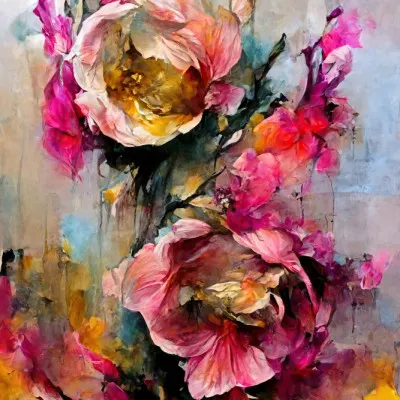 Vivid Bloom Fusion, wall art by Treechild