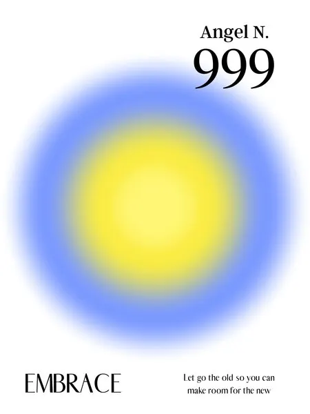 Embrace Angel Number 999, wall art by Amélie