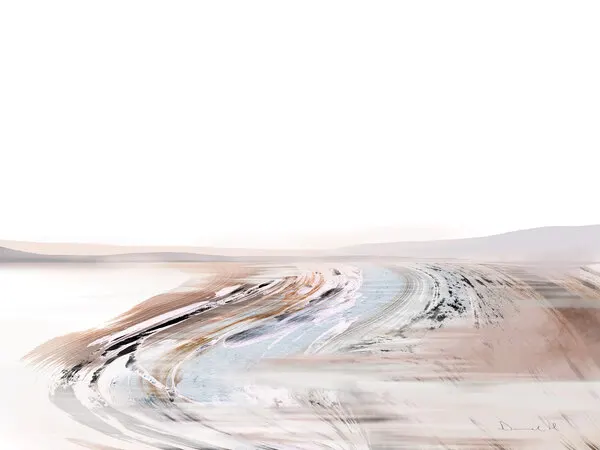 Creek, wall art by Dan Hobday