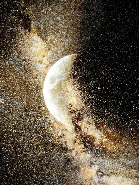Cosmic Moon Dust, wall art by Gemma Bardot