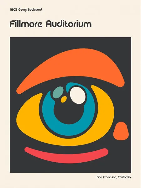Colorful Abstract Eye, wall art by Retrodrome