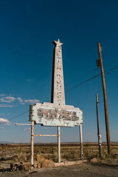 Vintage Stardust Motel Sign, wall art by Bethany Young
