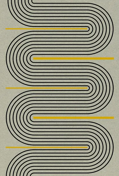 Curved Echoes, wall art by THE MIUUS STUDIO