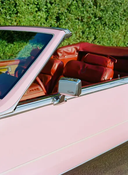 Pink Classic Convertible, wall art by Bethany Young