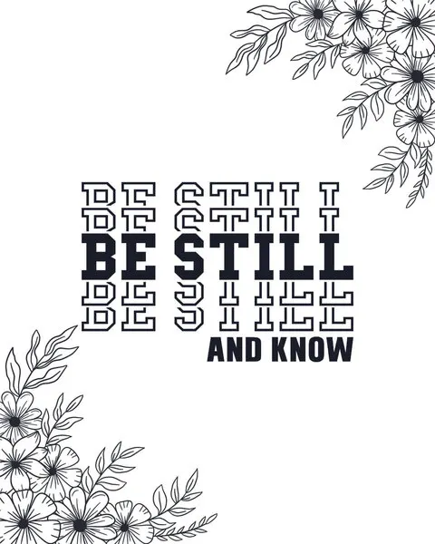 Be Still and Know, wall art by Alva Jumath